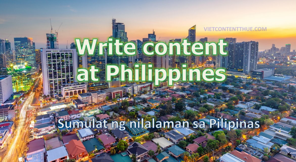 Viết content tại Philippines
