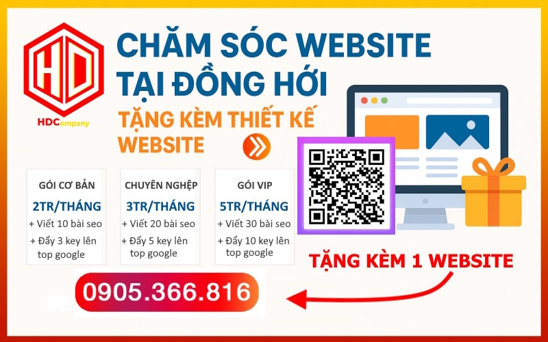 giải pháp chăm sóc website tại Đồng Hới