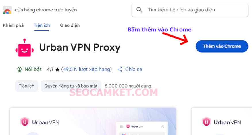 Tải Urban VPN Proxy sẽ hết lỗi veo 3 không có âm thanh
